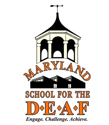 Logo: Maryland School for the Deaf Engage. Challenge. Achieve.